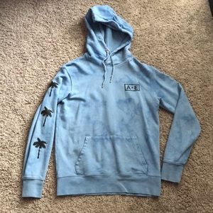 Blue tie dye hoodie